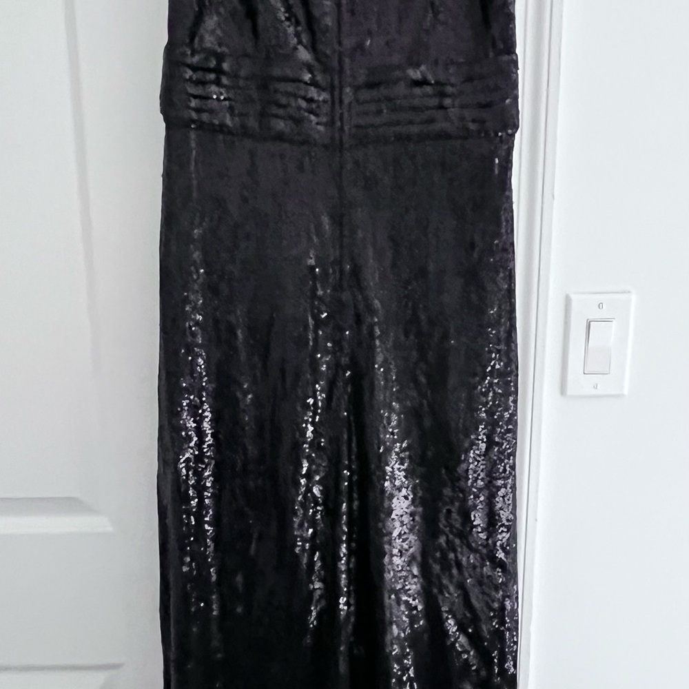 Kate Kasin Elegant Black Sequin Evening Gown - Picture 8 of 11